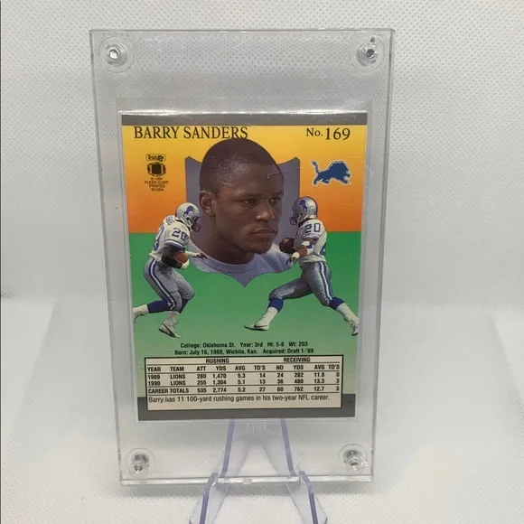 Barry Sanders Emmitt Smith Jerry Rice NFL 1991 Fleer Card Lot Lions Cowboys 49er - Picture 3 of 7